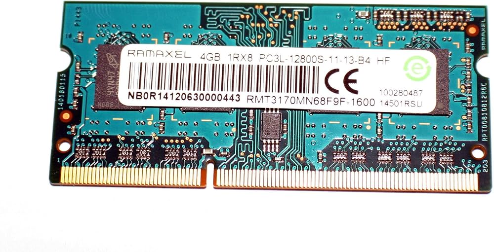 Amazon | RAMAXEL PC3-12800S (DDR3-1600) 4GB SO-DIMM 204pin